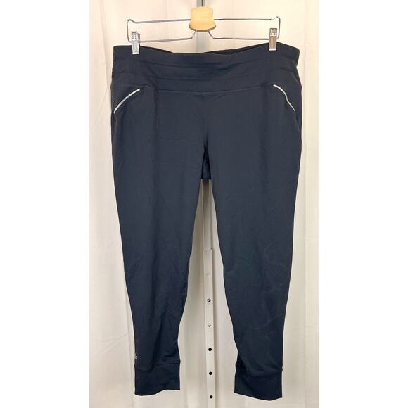 Athleta Pants - ATHLETA  2X Plus Relay Tights 903959 Reflective Mesh Panel Reflective Dark Gray
